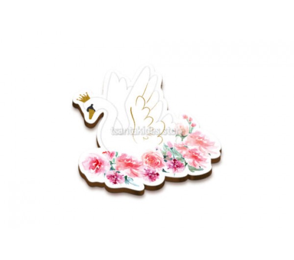 Ξύλινο Διακοσμητικό Κύκνος