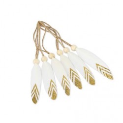 ΠΟΥΠΟΥΛΑ ΜΕ ΧΡΥΣΕΣ ΛΕΠΤΟΜΕΡΕΙΕΣ ΛΕΥΚΟ – ΧΡΥΣΟ 6τμχ