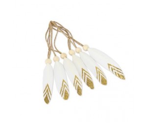 ΠΟΥΠΟΥΛΑ ΜΕ ΧΡΥΣΕΣ ΛΕΠΤΟΜΕΡΕΙΕΣ ΛΕΥΚΟ – ΧΡΥΣΟ 6τμχ