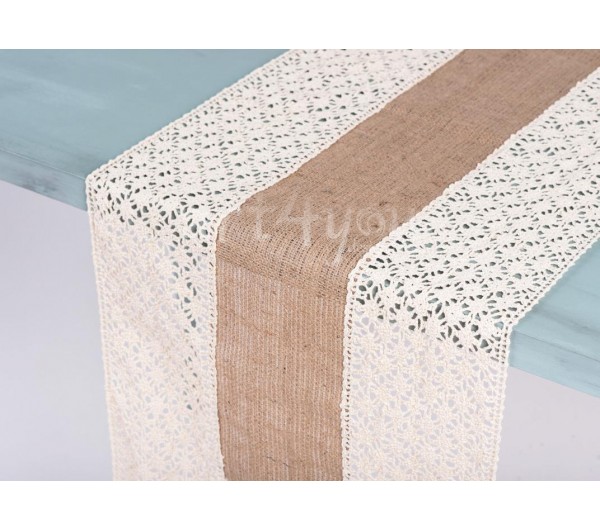 ΡΑΝΝΕΡ ΛΙΝΑΤΣΑ ΜΕ ΦΑΡΔΙΑ ΔΑΝΤΕΛΑ 40Χ180CM