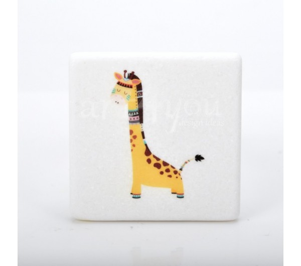 Μάρμαρο Boho ζωάκια καμηλοπάρδαλη