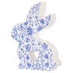 Κεραμικός Λαγός Φλοραλ 11εκ