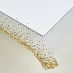 ΤΡΑΠΕΖΟΜΑΝΤΗΛΟ ΠΛΑΣΤΙΚΟ ΛΕΥΚΟ-ΧΡΥΣΟ