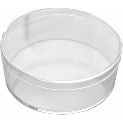 Κυκλικό διαφανές κουτί plexiglass