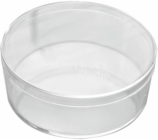 Κυκλικό διαφανές κουτί plexiglass