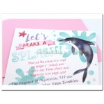 Προσκλητήριο Βάπτισης Δελφίνι 