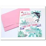 Προσκλητήριο Βάπτισης Δελφίνι 