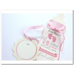 Προσκλητήριο Μπιμπερό Κοπτικό Για Κορίτσι