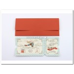 Προσκλητήριο Βάπτισης Αεροπλανάκι Vintage