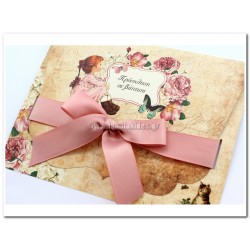 Προσκλητήριο Βάπτισης Sarah Key Vintage