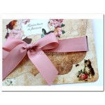 Προσκλητήριο Βάπτισης Sarah Key Vintage