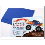Προσκλητήριο Βάπτισης Monster Truck 