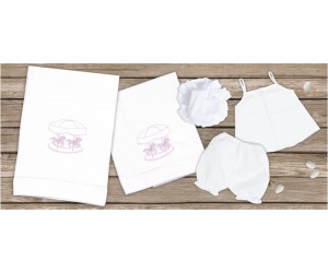 Λαδόπανα Ροζ Carousel