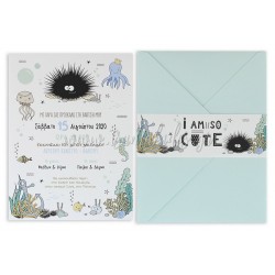 Προσκλητήριο βάπτισης αχινός.