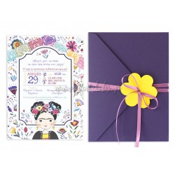 Προσκλητήριο βάπτισης Frida Kahlo