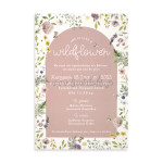 Προσκλητήριο βάπτισης Wild Flower