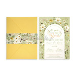 Προσκλητήριο βάπτισης  Λουλούδια του Αγρού