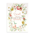 Προσκλητήριο βάπτισης Sweet Peach 