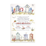 Προσκλητήριο βάπτισης Ναυτικό Surf Τρίπτυχο