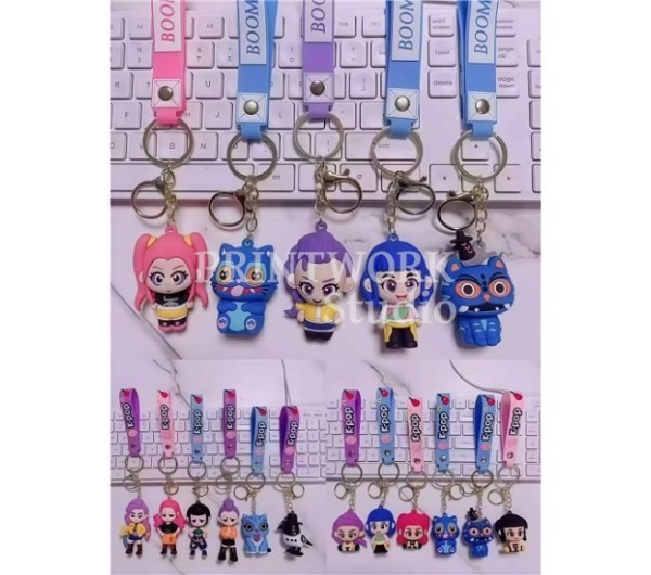 Μπρελόκ K-Pop Demon Hunters Huntrix Κρεμαστό 3D 