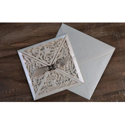 LASERCUT ΠΡΟΣΚΛΗΤΗΡΙΟ ΓΑΜΟΥ FLORAL