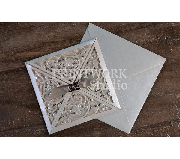 LASERCUT ΠΡΟΣΚΛΗΤΗΡΙΟ ΓΑΜΟΥ FLORAL