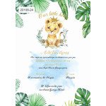 Οικονομκό προσκλητήριο  Lion King Λιονταράκι Blue