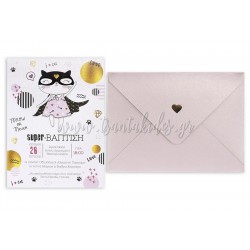 Προσκλητήριο με θέμα τη γάτα super ήρωα