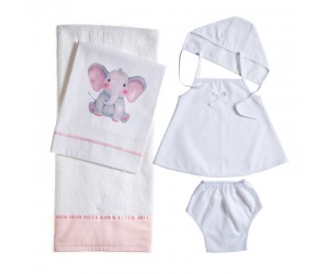 Λαδόπανο Ελεφαντάκι Ροζ