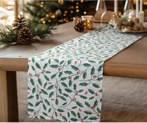 ΡΑΝΝΕΡ HOLLY BRANCH XMAS