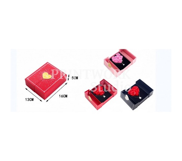 Αγίου Βαλεντίνου -Θήκη για κόσμημα - Τριαντάφυλλο σαπούνι 