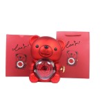 Αγίου Βαλεντίνου - Αρκουδάκι με τριαντάφυλλο - θήκη για κόσμημα