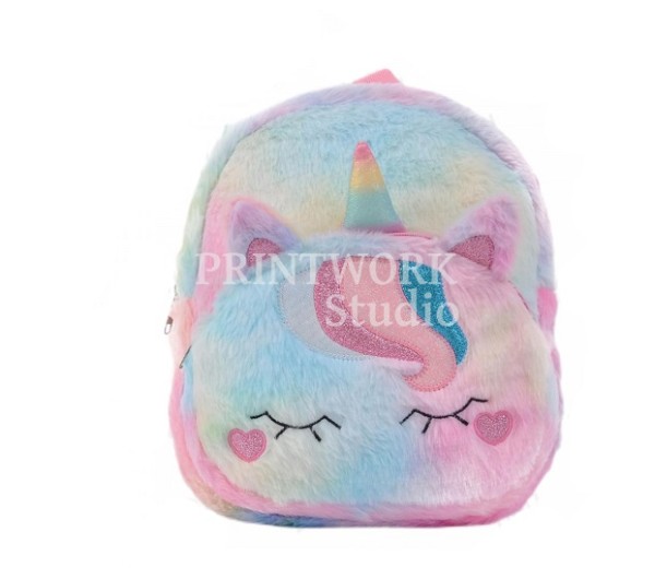 Λούτρινη Τσάντα Backpack Unicorn Μονόκερος
