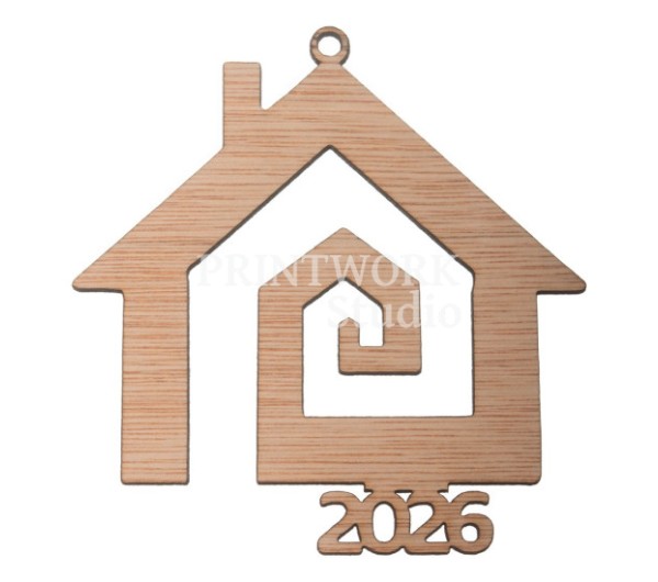 Ξύλινο Διακοσμητικό Σπιτάκι 2026