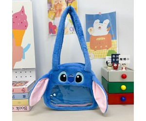 Λούτρινη Τσάντα Με Διαφάνεια Stitch 
