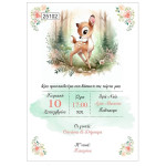 Οικονομικό προσκλητήριο Bambi ελαφάκι