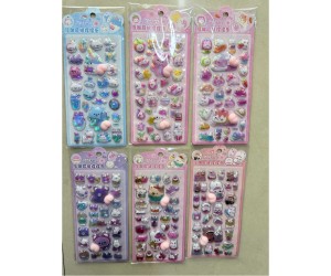 3D Stickers Squishy - 3D Αυτοκόλλητα Kawaii 