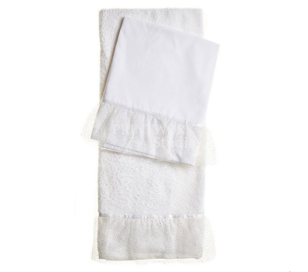 Λαδόπανα Χρυσό Πουά Τούλι Κορίτσι