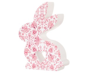 Κεραμικός Λαγός Φλοραλ 11εκ