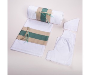 Λαδόπανο Μπεζ-Τσαγαλί Πράσινο με κουμπί Αγόρι