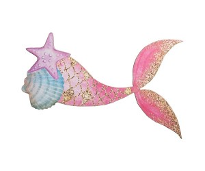 Ξύλινο Διακοσμητικό εκτυπωμένο Ουρά Γοργόνας 22εκ.