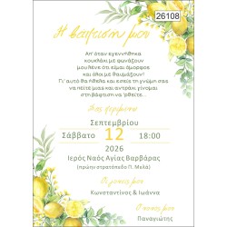 Οικονομικό προσκλητήριο παπυράκι Λεμόνι Little Lemons