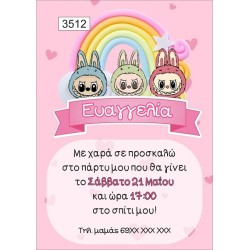 Πρόσκληση party LABUBU