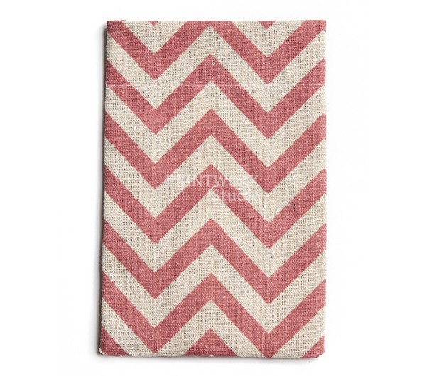 ΠΟΥΓΚΙ CHEVRON ΡΟΖ 12 x 18 εκ