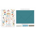 Προσκλητήριο βάπτισης για αγόρι με θέμα Circus.