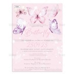 Προσκλητήριο βάπτισης Πεταλούδες