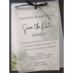 Προσκλητήριο Γάμου ριζόχαρτο ευκάλυπτος