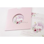 Κύκνος Προσκλητήριο βάπτισης για κορίτσι