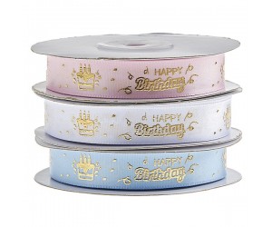 ΚΟΡΔΕΛΑ HAPPY BIRTHDAY 15χιλ*20μ.