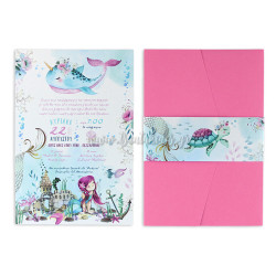  Προσκλητήριο βάπτισης Βυθός Γοργόνα